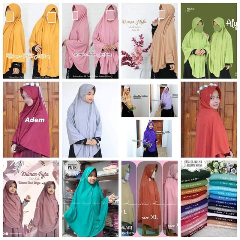 Jilbab Hawari kaos doble