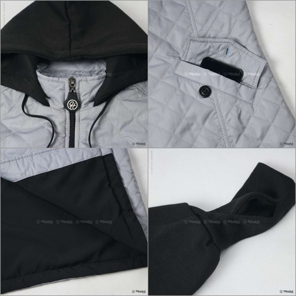 Jaket Jacket Hoodie Panjang Wanita Cewek Cwe Hijabers Roundhand Hijacket Hijaket Muslimah Hijab GRC-7