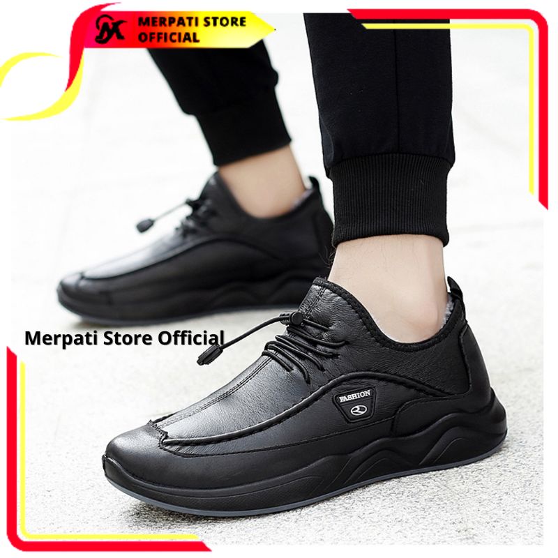 Merpati Store - Sepatu Fantofel Pria Tali Kulit Import Formal Santai Sepatu Pria Keren Terbaru