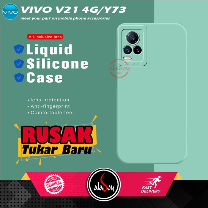 Soft Case Vivo V21 4G / Vivo Y73 2022 Case Liquid Silicone Pro Camera Premium Casing