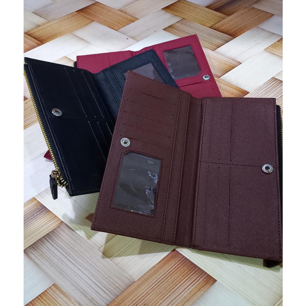 Dompet panjang dompet wanita DUZON DW18 dompet polos