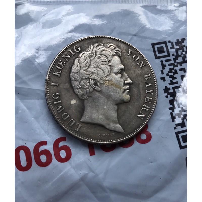 Koin Kuno 3 Setengah Gulden Ludwig 1 Koening Langka Tahun 1837