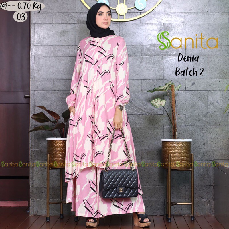 Set Tunik Kulot Denia Batch 2 Original By Sanita (SIAP KIRIM)