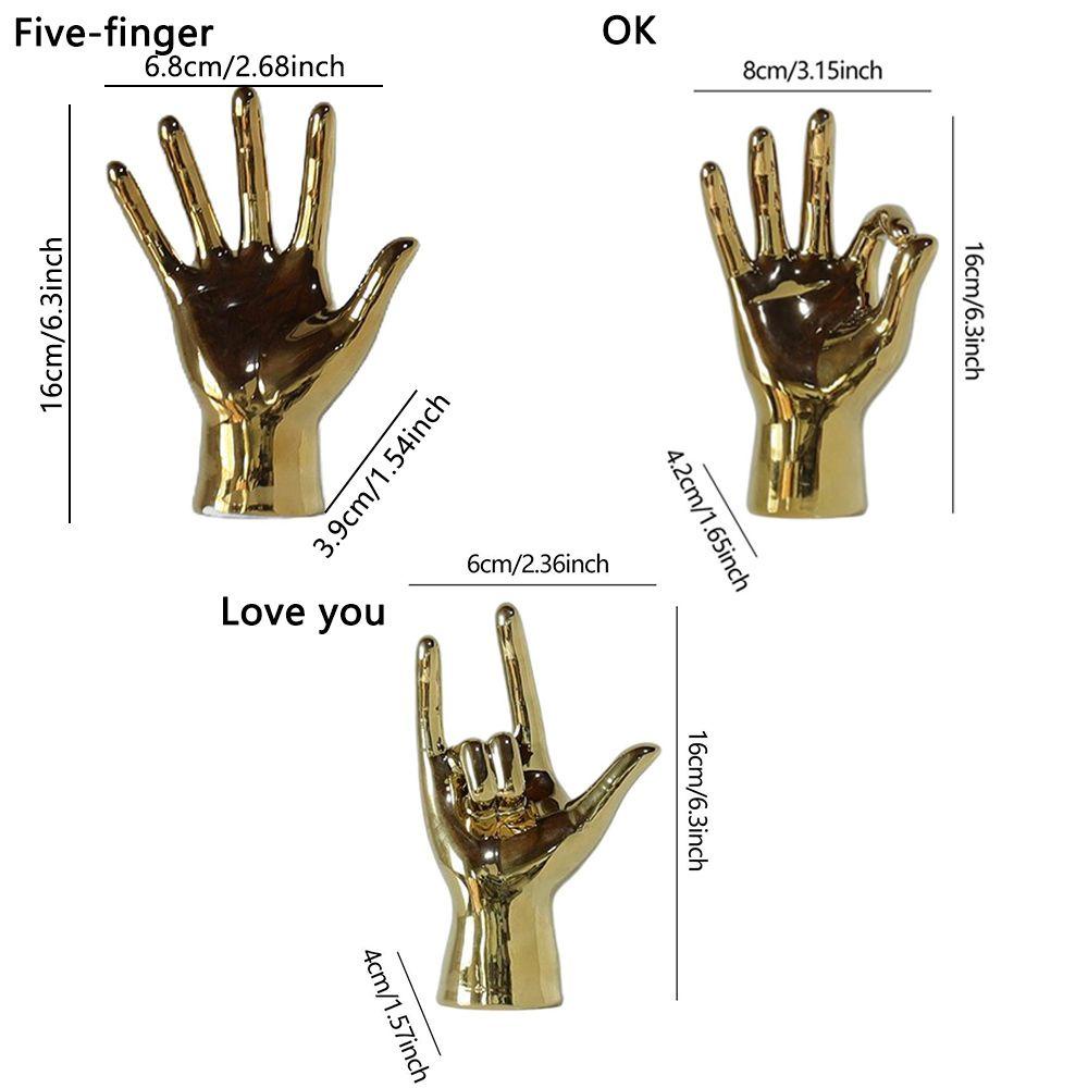 Suyo Patung Jari Tangan Gaya Nordic Untuk Dekorasi Rumah / Kantor