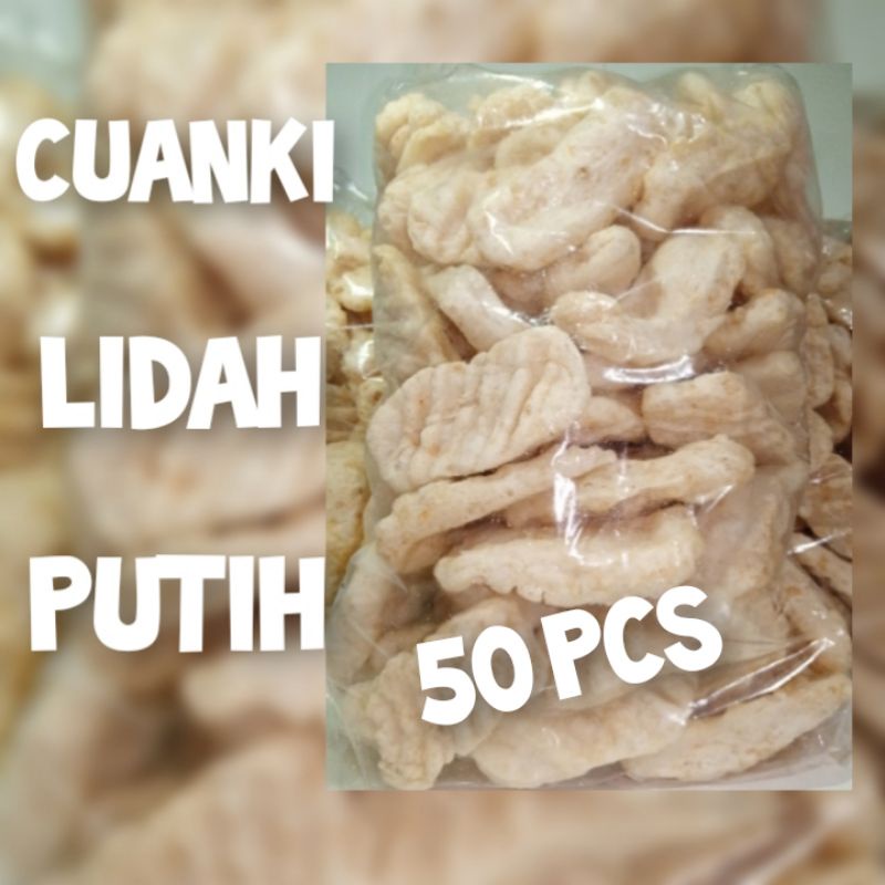 

Cuanki Lidah putih isi 50 pcs (bisa untuk toping Seblak Baso aci Cuangki Bakso Boci)