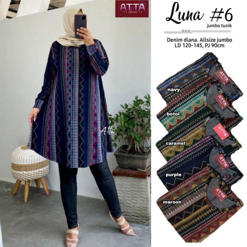 by Atta tunik jumbo matt calvin jeans no busui size besar