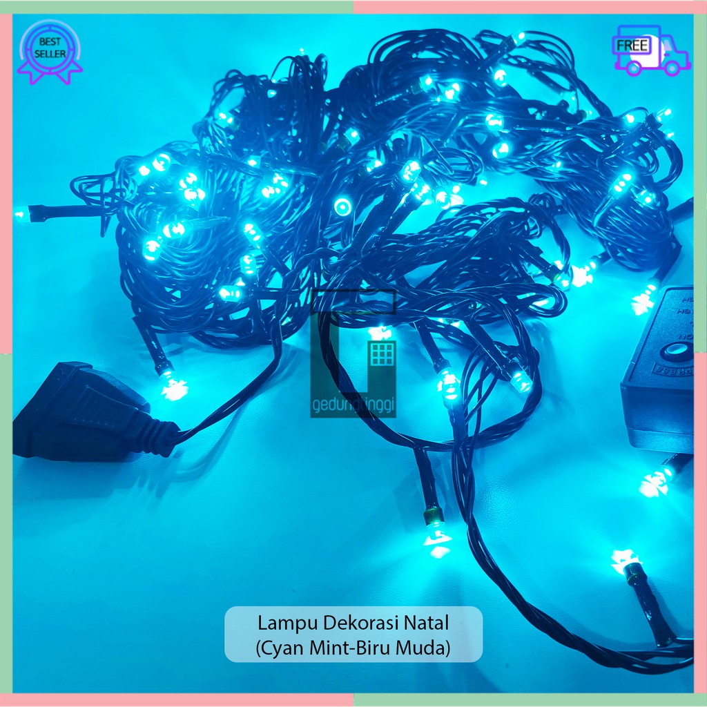 Lampu Hias Hiasan Led Tumblr Tumbler Tambler Natal Dekorasi Dekor Tema Pohon Natal Christmas Xmas Tree Decorations Decoration Decor String Lights Warna Warni Kuning Warm White Kelap Kelip Kerlap Kerlip Kedap Kedip 10 Meter 100lampu 100 Led Murah Outdoor