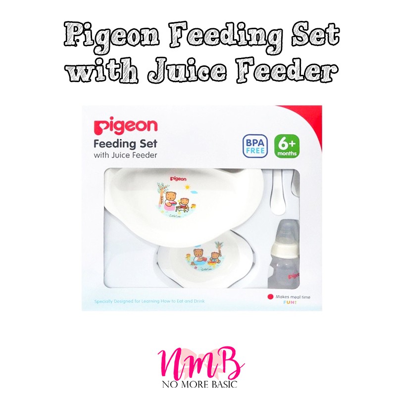 Pigeon Feeding Set Mini / Juice Feeder / Training Cup System - Set Makan Bayi