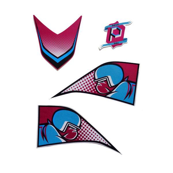 Sticker Variasi BeAT POP Art Magenta