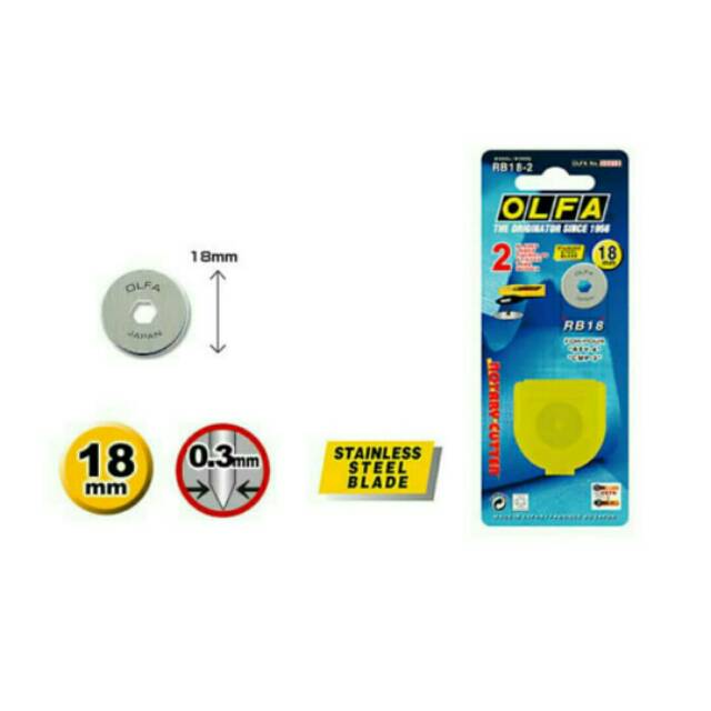 

Refill Pisau OLFA RB18-2 Blade untuk Circle Cutter Olfa CMP-3