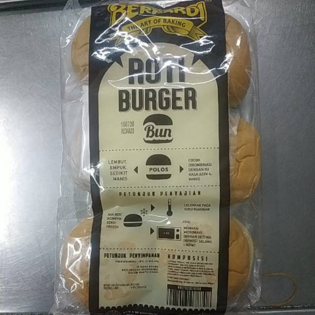 

BERNARDI roti burger polos isi 6