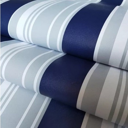 Wallpaper Dinding Salur Navy 1 roll