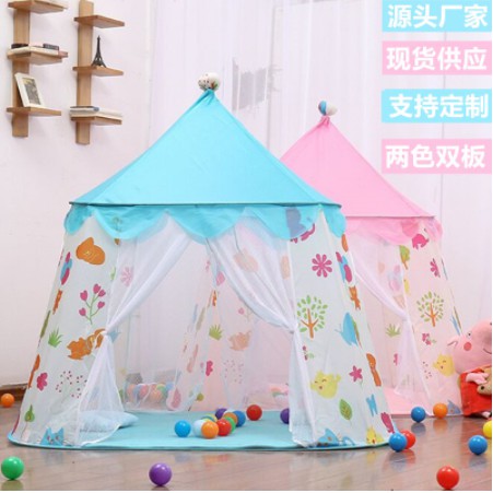 Tenda Anak Model House 2 Pintu Tenda Bermain Princess Castle Tenda Bentuk Istana RS33