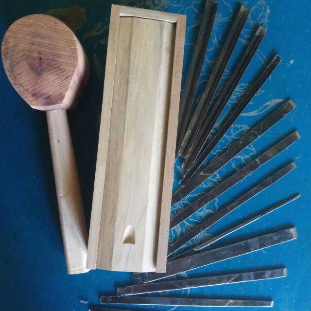 Alat pahat ukir kayu kecil serba 4 komplit