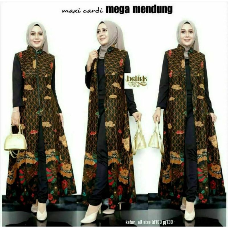 Outerbatik / outerbunga ilalang / long cardi / maxi cardi