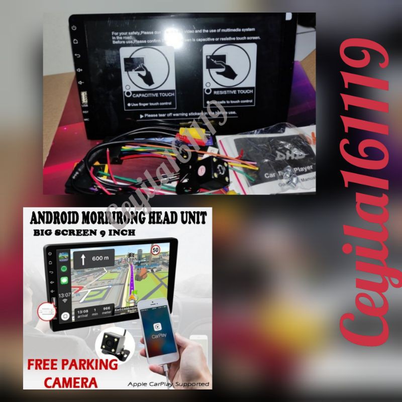 Mirroring Head Unit Double Singgel din 9 Inch Mobil Avanza/Xenia vvti