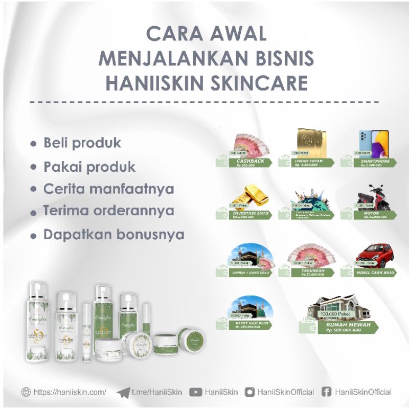 FREE GIFT !!! Haniiskin Skincare 1paket+Serum Premium !! 100% Original.-3