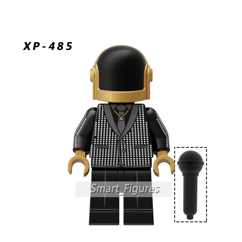 Mainan Balok Bangunan Mini Figure Daft Punk Prancis Band Musik Menari KT1063 Untuk Koleksi Hadiah