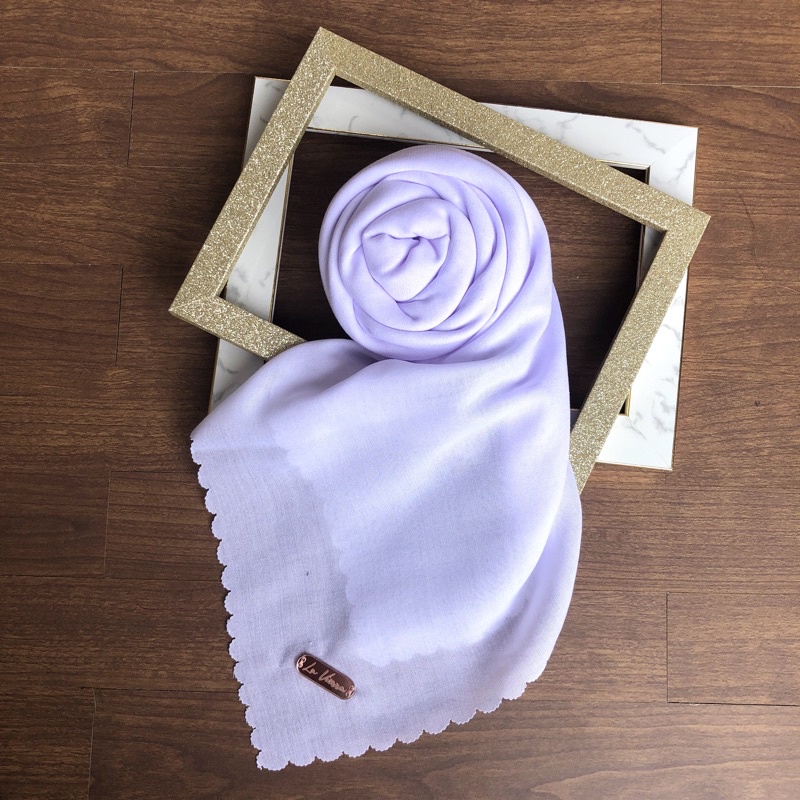 Part 1 Voal Arabian Jilbab Polos Sahara Hijab Segiempat-White