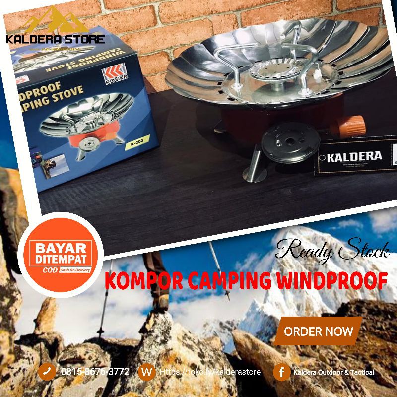 KOMPOR CAMPING WINDPROOF/KOMPOR TAHAN ANGIN