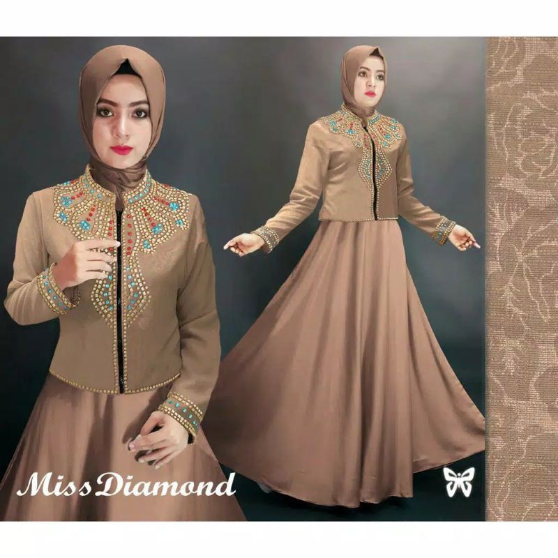 Kaftan Diamond Miss Diamond kaftan dian pelangi (Premium Quality)