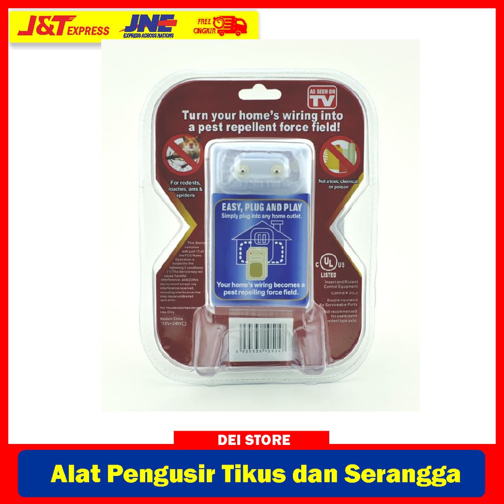 (BISA COD) Alat Pengusir Tikus dan Serangga Elektrik Ped Aid / Pemberantas Tikus / Alat Anti Tikus