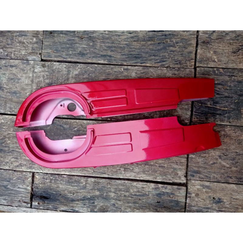 Ketangkes ketengkes ketengkas Tutup rantai C70 Prima shock Pendek Merah Biru Silver Hitam Putih