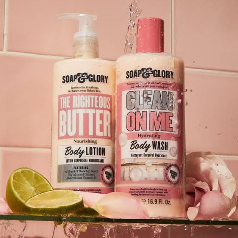 100% ORIGINAL SOAP &amp; GLORY THE RIGHTEOUS BODY BUTTER LOTION / BODY MIST / SHOWER GEL