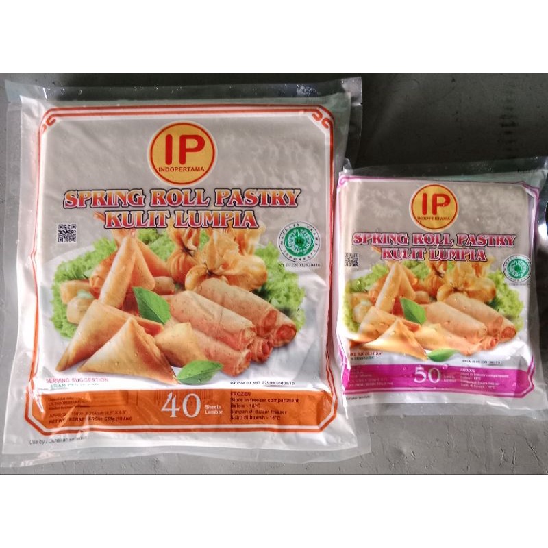 

IP Spring Roll Pastry Kulit Lumpia BESAR/KECIL isi 40s/50s / kulit kebab kulit tortilla