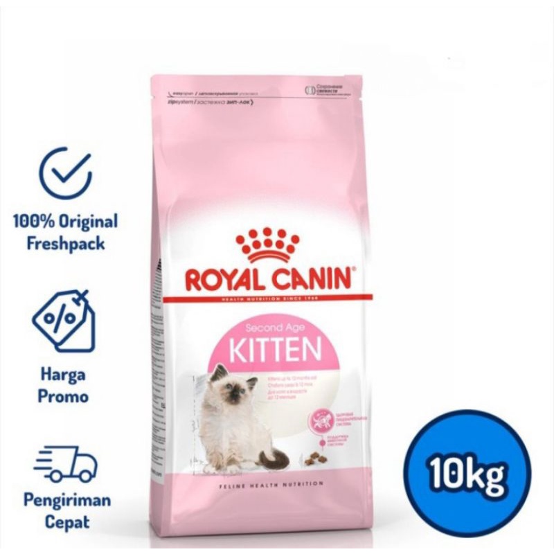 Grab Gojek Only royal canin kitten second age 10 kg