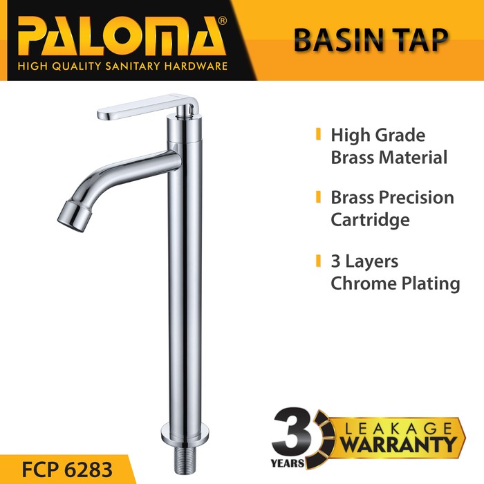 Tap PALOMA FCP 6283 Keran Kran Air Dingin Wastafel Sink Tinggi Tall