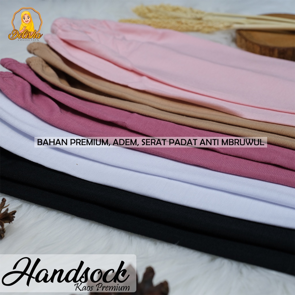 Manset Tangan Wanita Kaos Premium Standard &amp; Jumbo / Manset Tangan Kaos Polos / Hansock Kaos Premium /Manset Tangan Rayon Premium