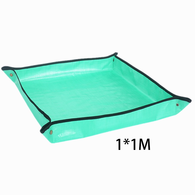 1m*1m Gardening Mat Dapat Potting Mat Digunakan Kembali  Taman Bunga Mat Berkebun Mat Balkon Tanam Mat Berkebun Hijau Tatakan Tanaman Hias Mat