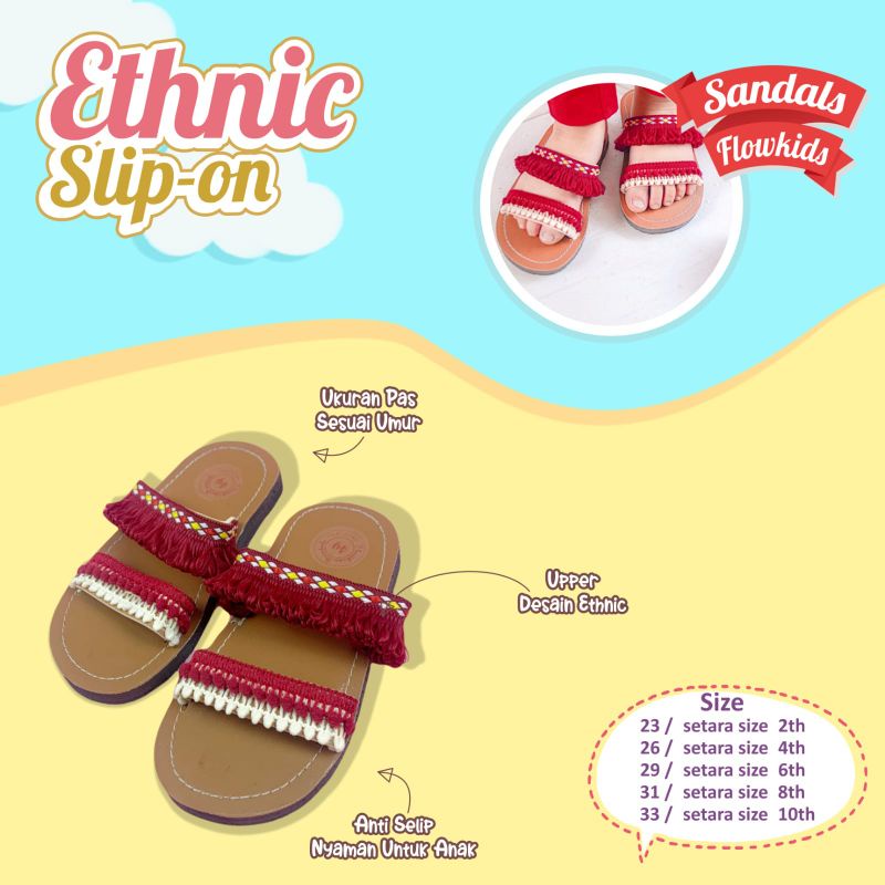 sandal ethnic anak perempuan by flowkids