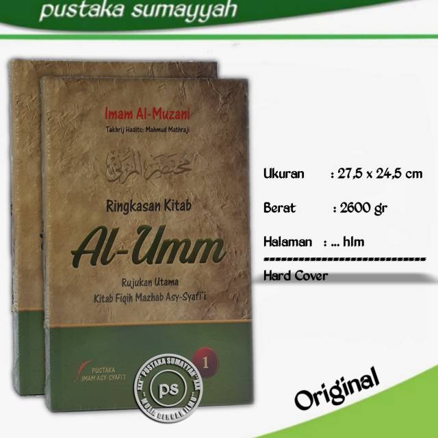 Ringkasan Kitab Al Umm Lengkap 2 Jilid , Pustaka Imam Syafii HC