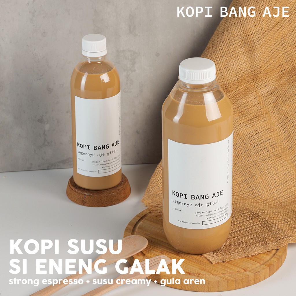 

KOPI BANG AJE - KOPI SUSU SI ENENG GALAK 500ml (Strong)