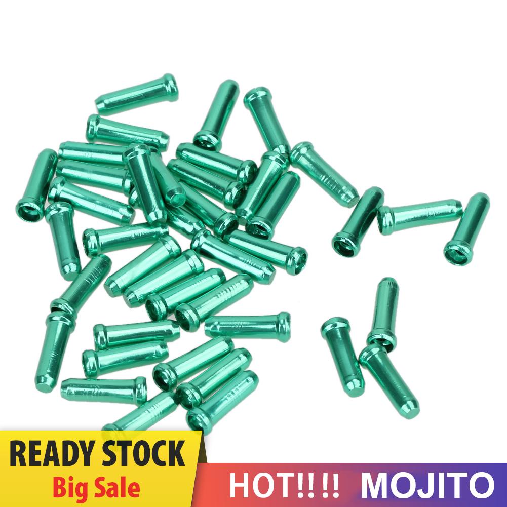 MOJITO 50pcs Aluminum Bike Bicycle Brake Shifter Inner Cable Tips Wire End Cap