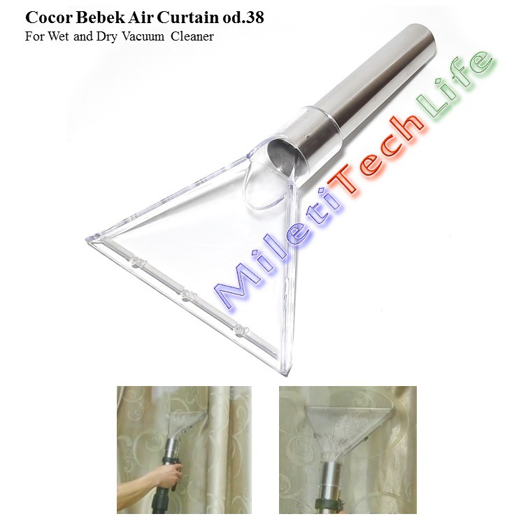 Cocor Bebek Vacuum Extractor Curtain Nozzle od.38 Hand Nozzle for Wet and Dry Vacuum