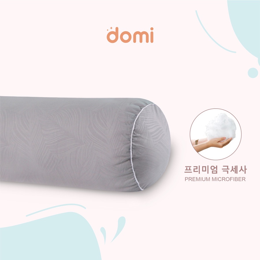 Domi Bantal Guling Korean Microfiber Grey / Pillow Bantal Guling Microfiber Bantal Guling Premium Bantal Guling Domi