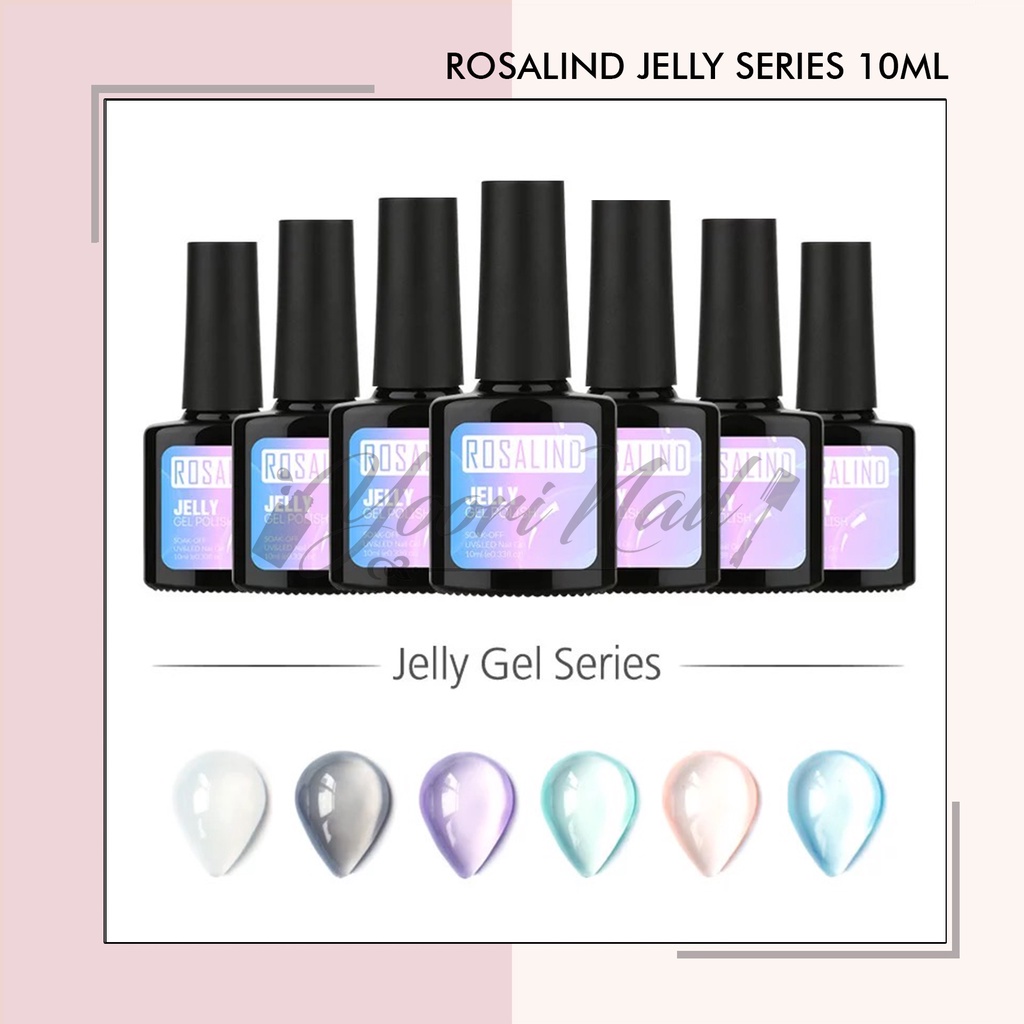 Rosalind jelly series kutek gel 10ml gel polish uv led jelly series