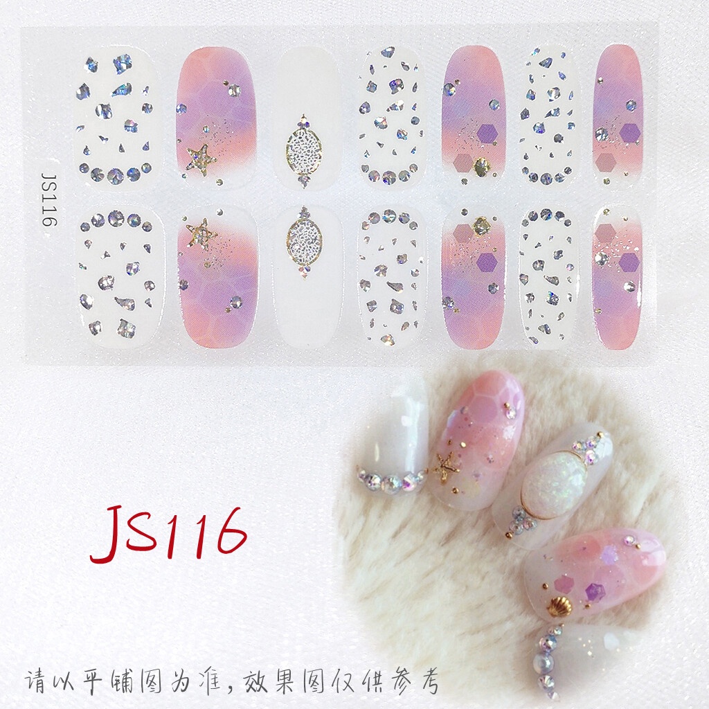 Stiker Kuku Motif Kartun Graffiti Leopard Gaya Korea Tahan Air Untuk Manicure