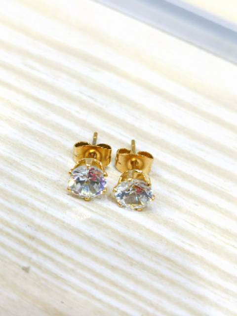 Anting Titanium Wanita Anti Karat Gold A44M nagita