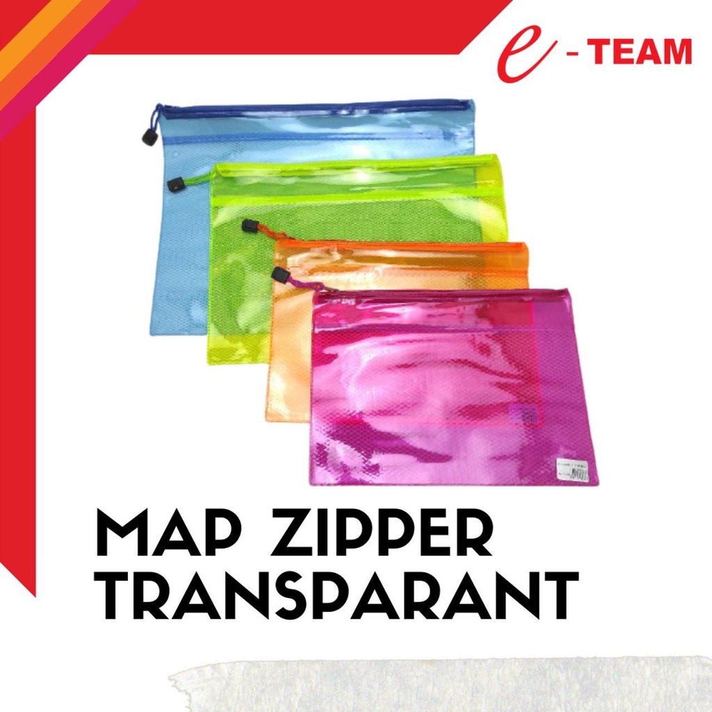 

ETEAM MAP ZIPPER / MAP DATA/ MAP SLETING / MAP DOKUMEN TRANSPARANT