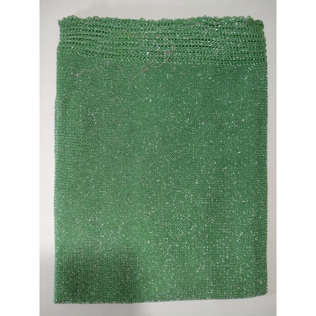 PASHMINA RAJUT GLITTER TERLARIS BAHAN BERKUALITAS HIJAB JILBAB PENGANTIN WISUDA WEDDING-HIJAU BOTOL