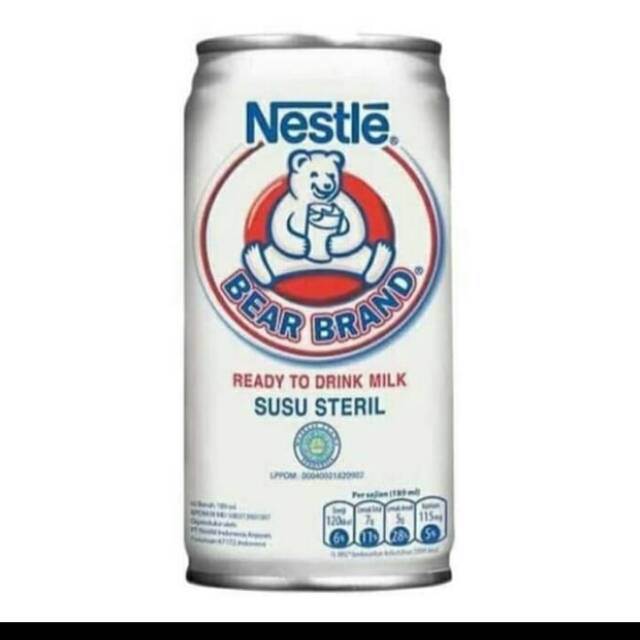 

Bear brand 189ml asli susu steril