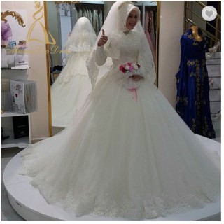 Wedding Dress/Gaun pernikahan Hijab Putih