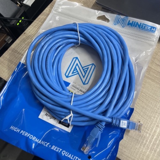 Kabel LAN Cat 6 10 Meter Wintech / Kabel Network Komputer UTP