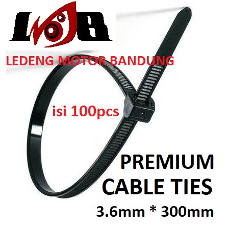 Cable Ties Premium 3.6 x 300mm Tali Ripet Tebal Kabel Tie Nylon 100pcs