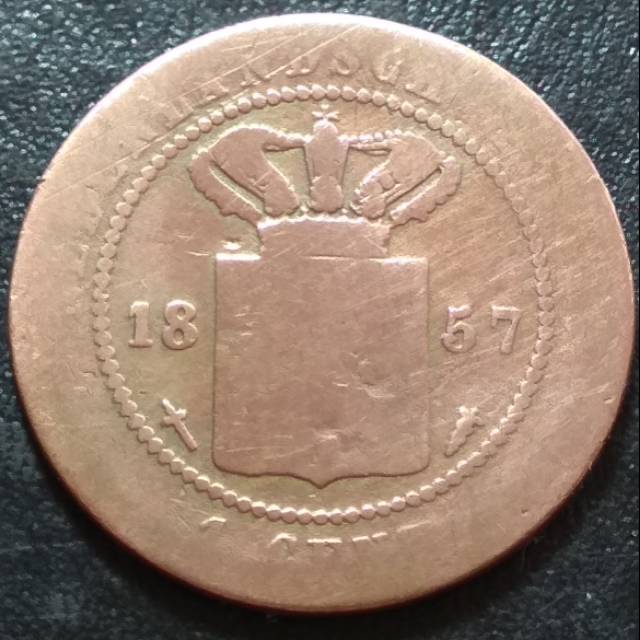 #44 Uang Kuno 1 Cent Nederland Indie 1857
