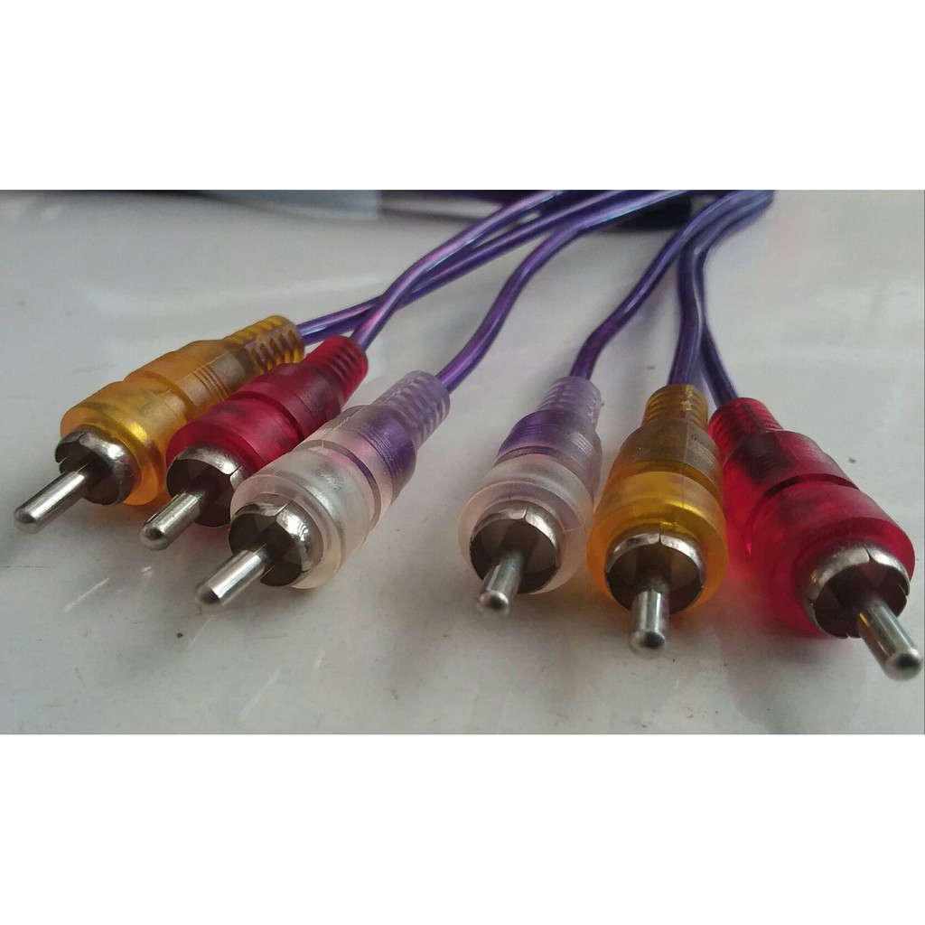 Kabel Jek Jack Sambung DVD ke TV 3x3 / 3 x 3 Berbagai Panjang / 3 RCA KE 3 RCA